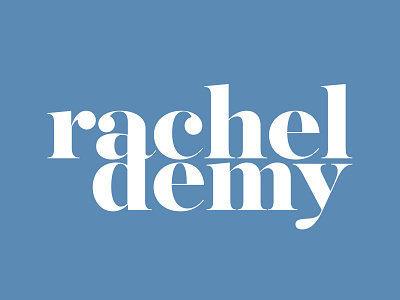 Rachel Demy Logo demy photographer photography photography branding rachel