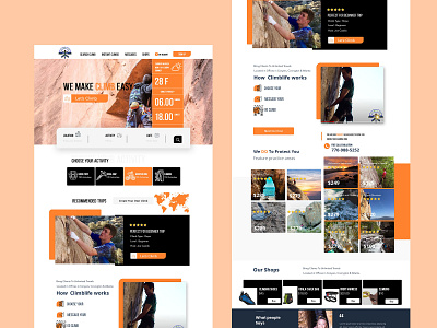 climb design elegant landing page photoshop simple sport sport travel sports sports design ui ux website