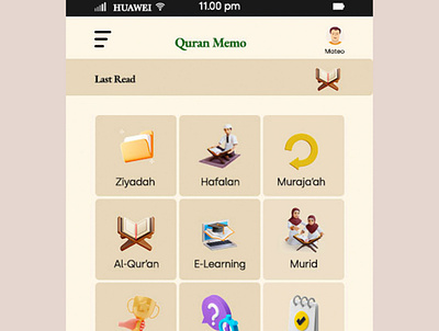 QUR'AN APPS 3d app apps dashboard islamic islamic app islamic apparel islamic appeal islamic culture islamic society islamic ui quran ui user experiences user interfaces web
