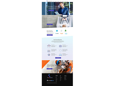 IT homepage cloud creative starup webhosting website