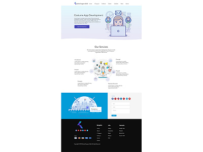 It about us about us cloud illustration website