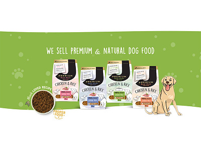 dog food web banner