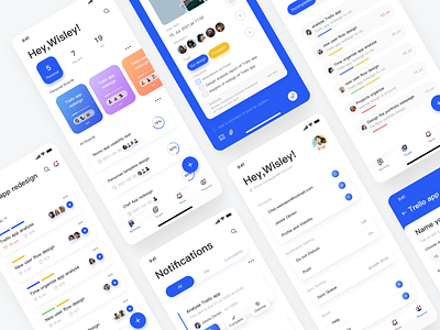 Task management app card collaboration management collaboration management design teamwork ui work