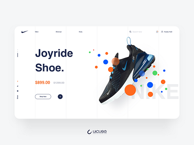 Nike Sneakers Web design nike sneakers ui web web design