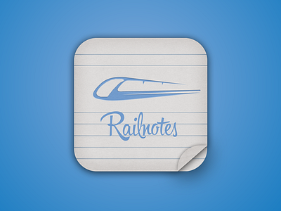 Railnotes App Icon app icon notes train