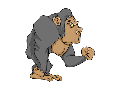 Angry Ape cartoon design graphic design illustration