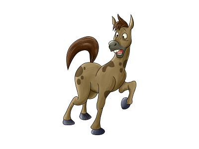 Horse cartoon design graphic design illustration