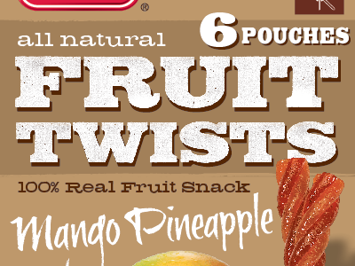 Fruit Twists box food kraft natural