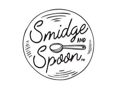 Smidge and Spoon bag baking black cpg dessert food food packaging grocery label label design logo package design packaging redesign sugar type