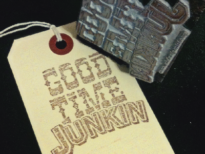 Stamp for Good Time Junkin logo stamp