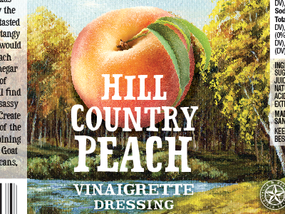 Peach Vinaigrette Packaging