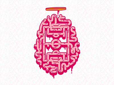 Soccer Brain brain design digital graffiti football footy graffiti illustration logo mind soccer think vector