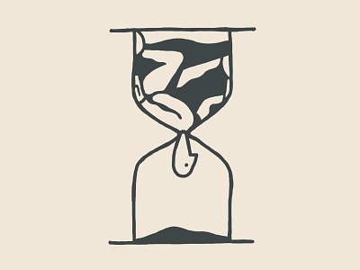Time abstract cartoon design doodle figure hourglass idiom illustration illustrator minimalism people person procreate time vector