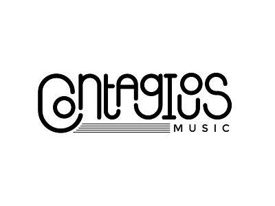 Music Logo black white branding contagious geometric identity logo music note staff stanza typography