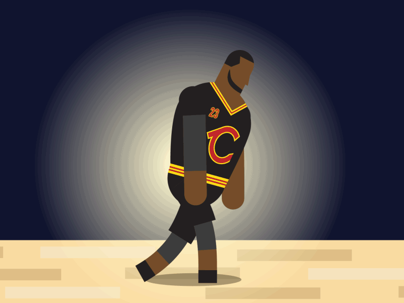 LeBron Dance Animation animation basketball cavaliers character dance gif illustration motion graphics sports vector