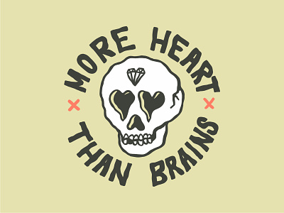 Eazy Life Flash 01 brain flash handdrawn heart illustration lettering line skull tattoo art typography vector