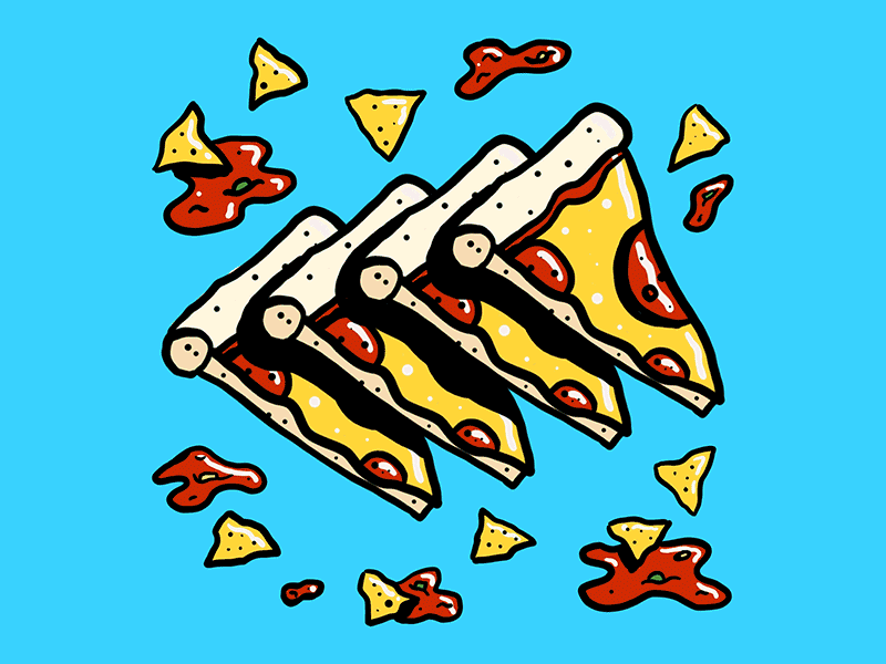 Food Journal Days 4–6 cartoon design doodle food illustration noodles pizza texture vector