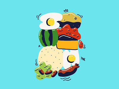 Food Journal Day 15 breakfast burrito cartoon design doodle eggs food illustration procreate vector