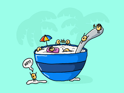 Food Journal Day 23 cartoon cartooning cereal design doodle food illustration party procreate vector