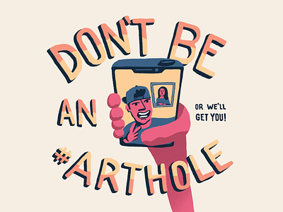 #Arthole art cartoon color design doodle illustration jerk lettering selfie vector