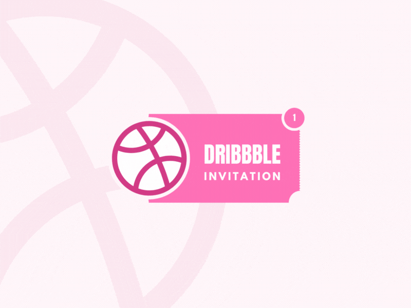 Dribbble Invitation design dribbble graphic design illustration invitation invite logo