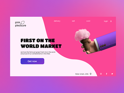 This promotional website is designed for an ice cream shop artisanicecream gourmeticecream handcraftedicecream icecreamcone icecreamgoals icecreaminspiration icecreamlover icecreamloyaltyprogram icecreamoftheday icecreamshop icecreamsundae icecreamtreats premiumingredients ui