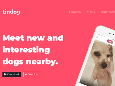 Tindog Website #challenge #DailyUI