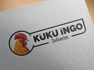 Kuku Ingo Chicken deliveries logo branding design graphic design illustration logo vector