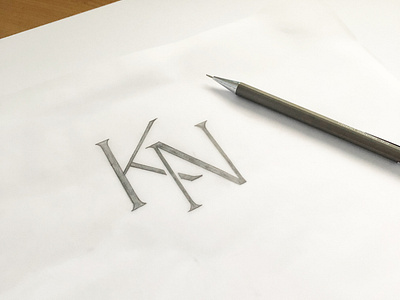 Monogram Logo Design Original Sketch