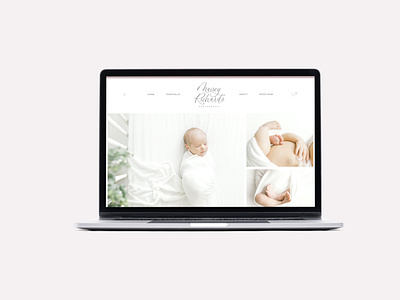 Squarespace Website Design + Script Logo for Photographer