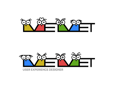 The Owls and MEMET illustration logo memet owl typography vector