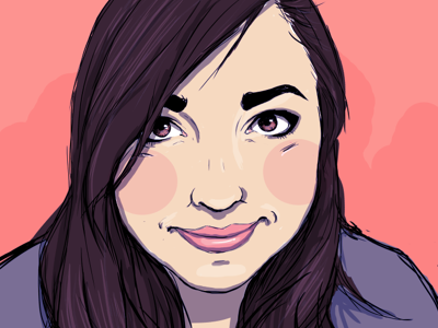 Selfy drawing photoshop portrait