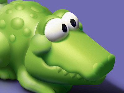 Rubber Crocodile crocodile cute photoshop rubber study toy