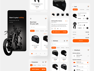 Gear Shop app clean e-commerce online shop shopping ui ux