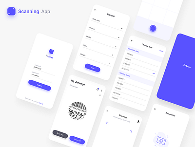 Scanning app app clean ui ux