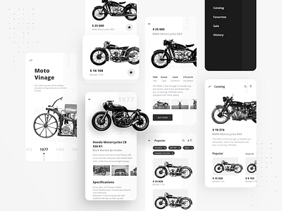 Motorcycle E-commerce App Concept
