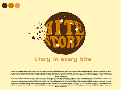 logo for bite story branding design food graphic design illustration logo
