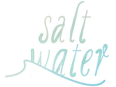 These Summer Vibes bluemind ocean salt water sticker summer type typography watercolor