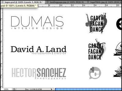 Personal Website Project - Logo Design artist brand design designer idenity logo nyc photographer promotion screen shot website