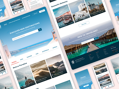 Travel website (Desktop & Mobile)