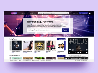 2015 - Music Streaming Service 2015 music niyuavril oldwork productdesign streaming ui ux website