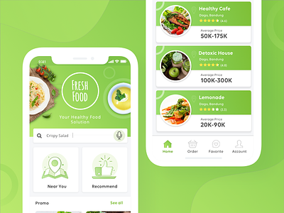 Fresh Food App UI Concept