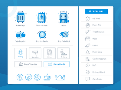 Momotrip UI Design System android app clean design flat icon illustration interface line ui ux vector visual design