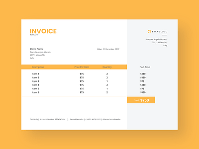 Creative Invoice Template