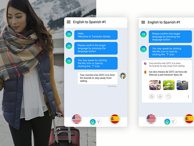 Translator App app design ui