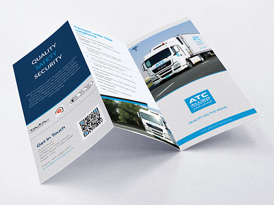 Brochure design for Allied Transport Company branding design illustration