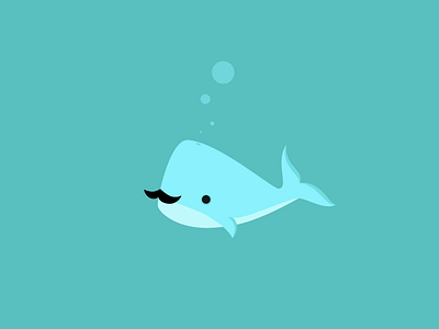 Blue Whale animal cute fish illustration whale