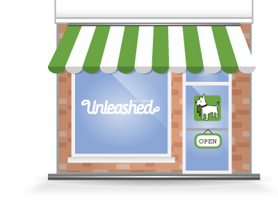 Vector illustration of my wife's store green illustration vector