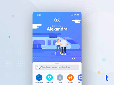 Train Animation Concept after effects animation animations app app design application branding companion design icons illustration interface motion design motion graphics principle ui ux