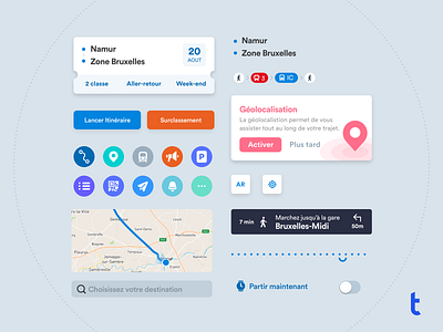 Train App - Design System app application branding buttons companion design design system graphic design icon design icons illustration interface mobile app train transport travel typography ui ui ux uidesign